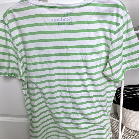 Men’s Academy Brand T-Shirt, Medium, Green pinstripe - Picture 5 of 5